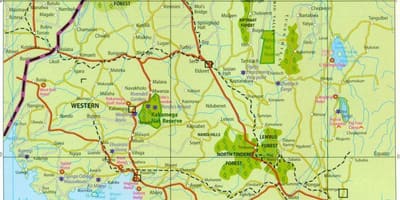 Заходняя правінцыя Кеніі на карце