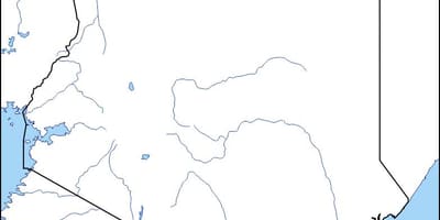 Карта пустая карта Кеніі